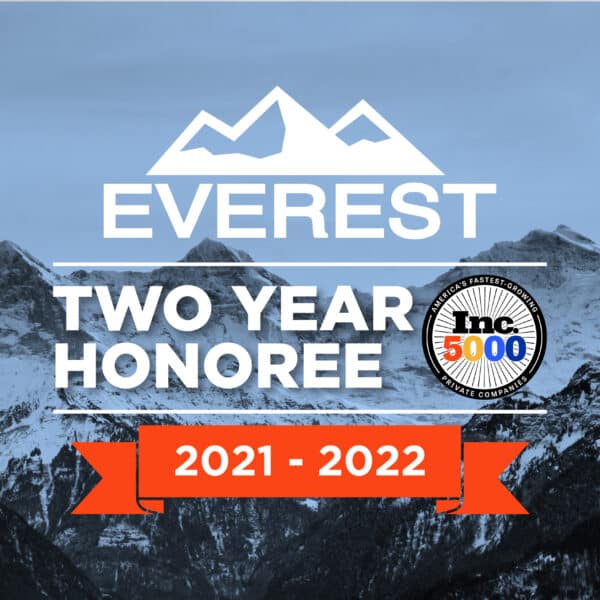 Everest is on the Inc 5000 for the second year in a row!
