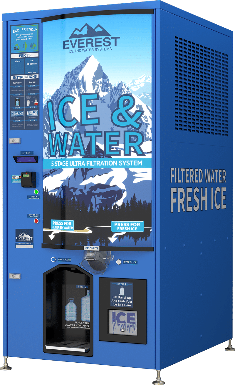 Everest Ice & Water vending machine rendering